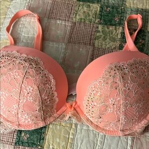 Victoria's Secret Pink Lace Dream Angel Push-Up Bra 34D